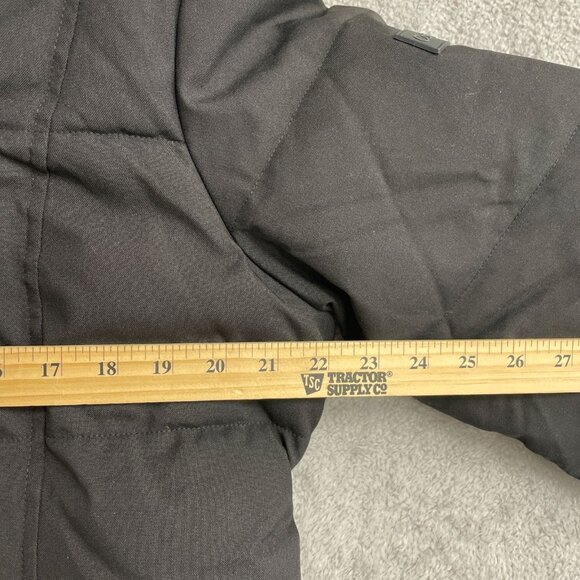 NEW Calvin Klein Women's L Black Puffer Coat With Hood Full Zip - Picture 8 of 16